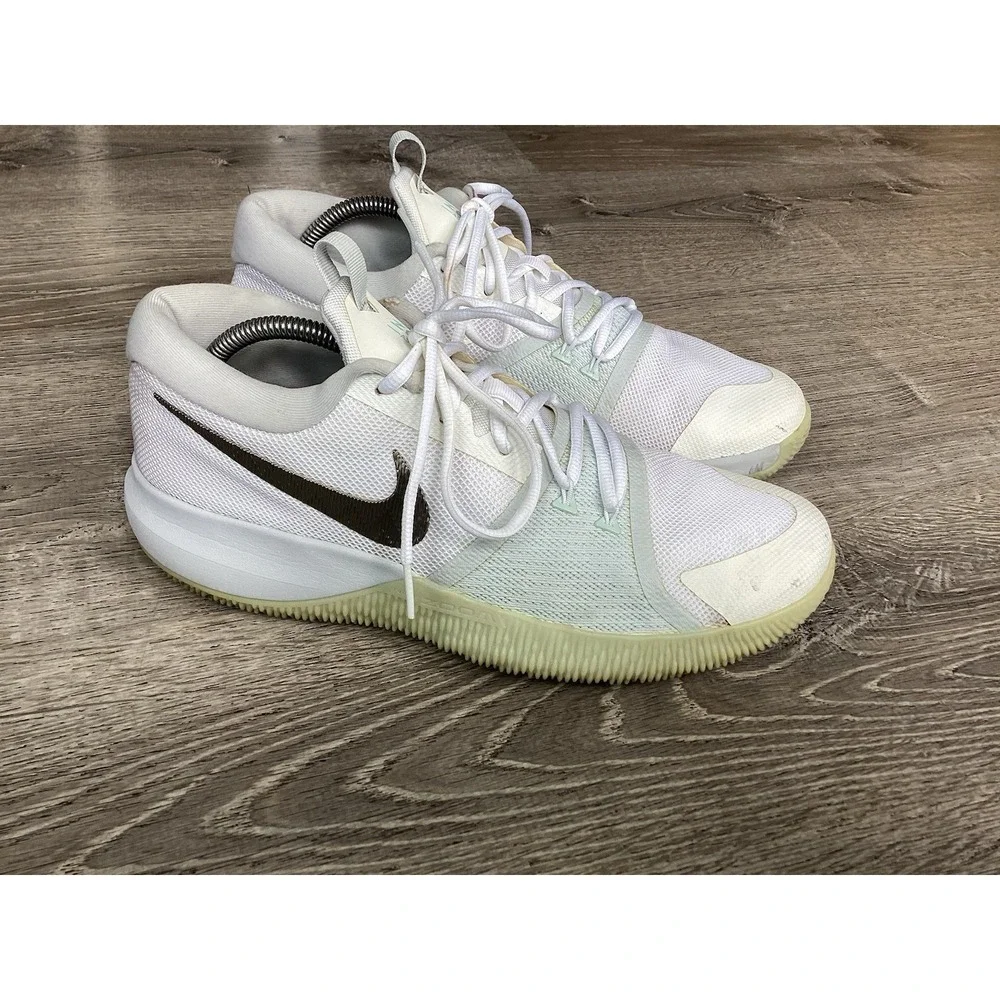 Nike Zoom Assersion 917505-104 White Basketball Shoes Sneakers Men's Size 10.5